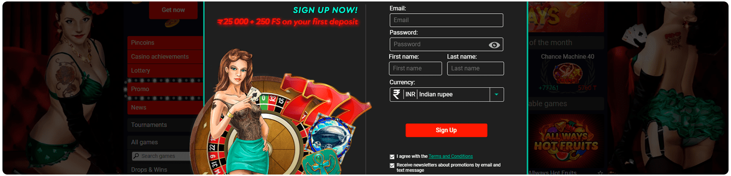 registration pin up casino